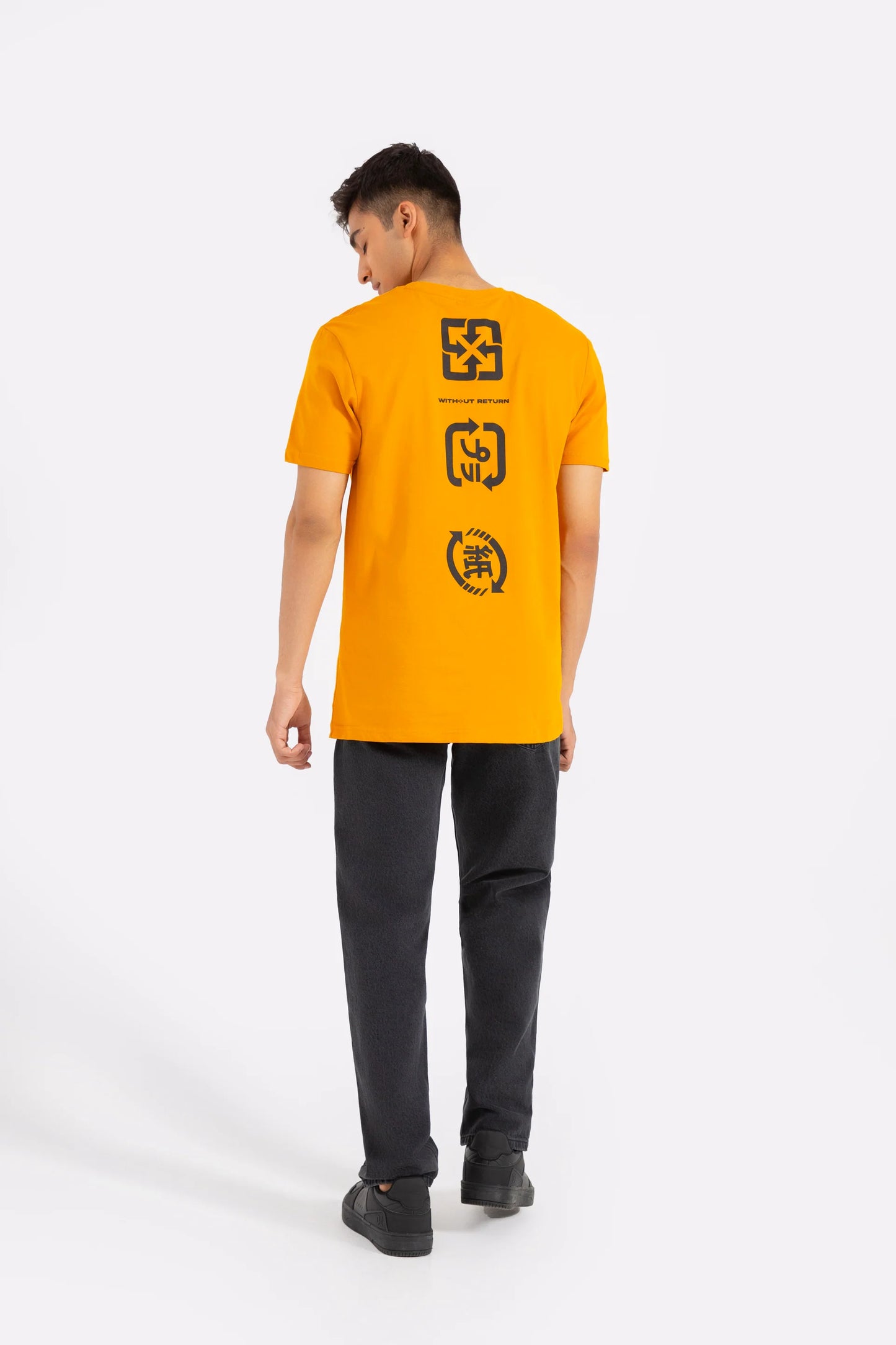 LOGO SLOGAN PRINT T-SHIRT (o-01TS)