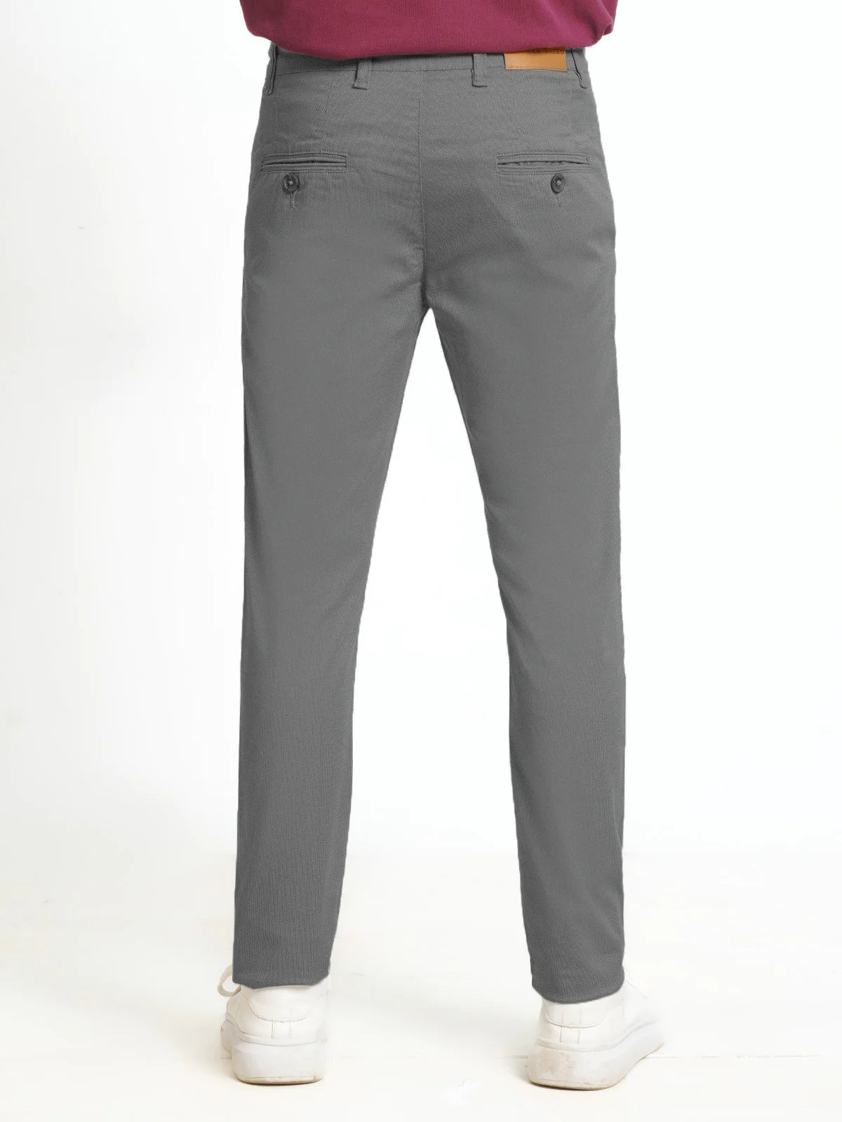 Ice Grey Self Cotton Chino Pant (ss-04CP)