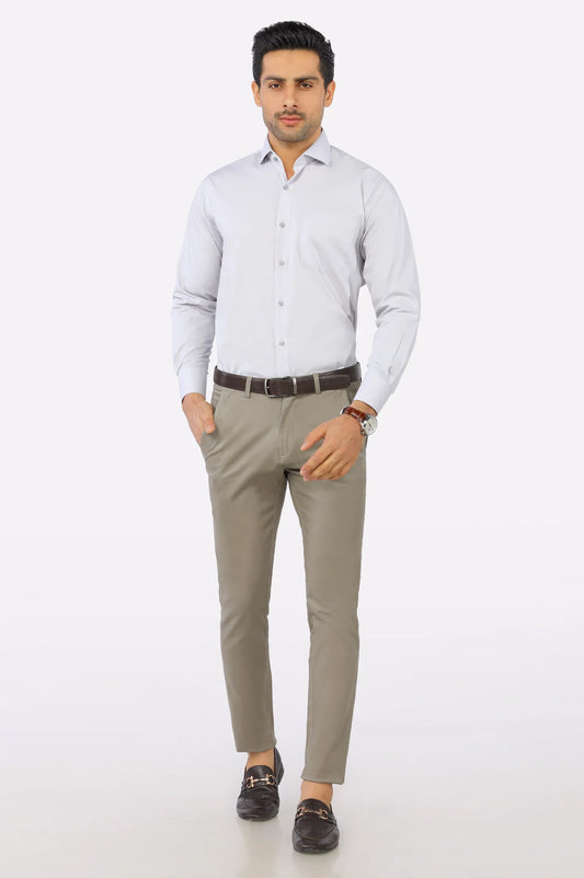 Grey Plain Formal Shirt (d-04FS)