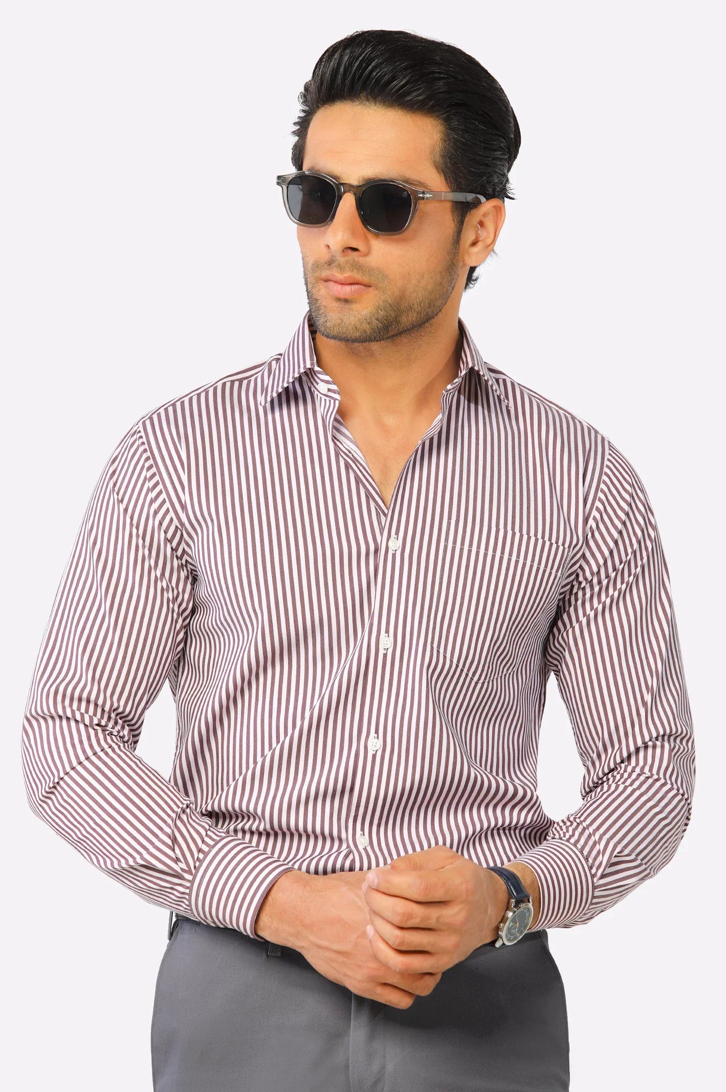 Multicolor Bengal Stripe Formal Shirt (d-01FS)
