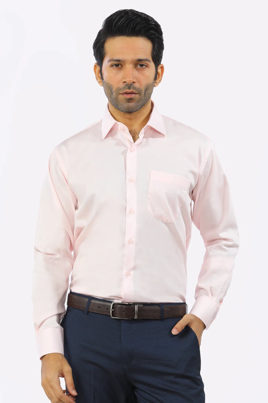 Pink Plain Formal Shirt (d-03FS)