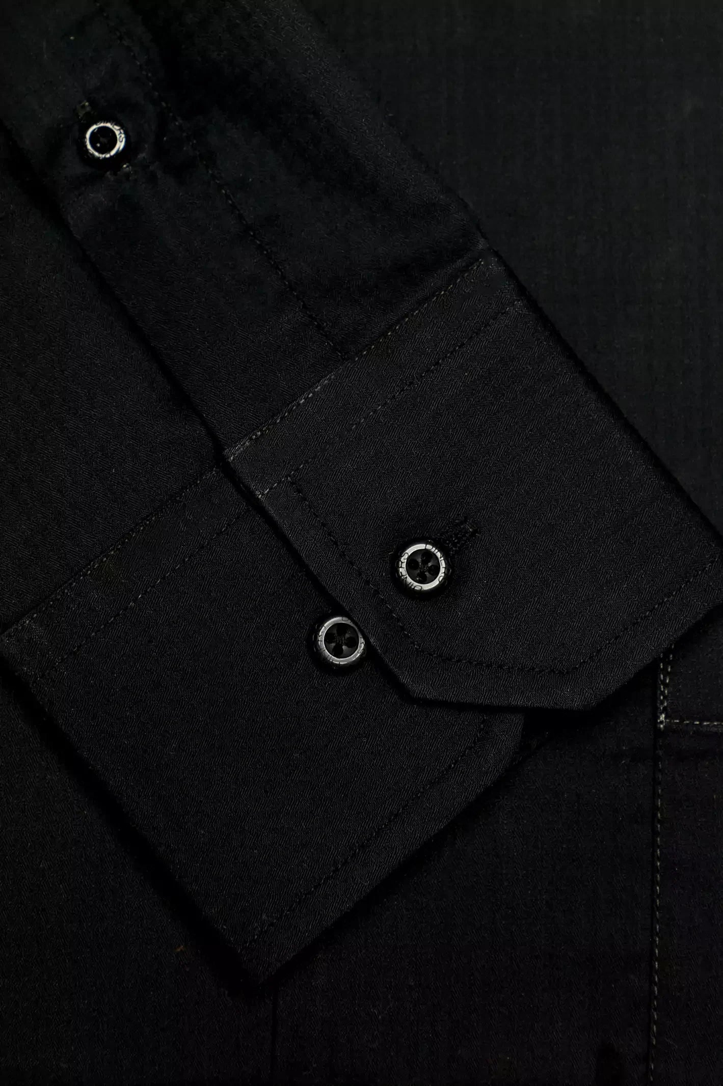 Black Self Dobby Formal Shirt (d-02FS)