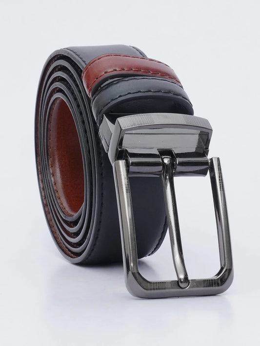 Light Brown & Black Reversible Leather Belt (ss-02B)