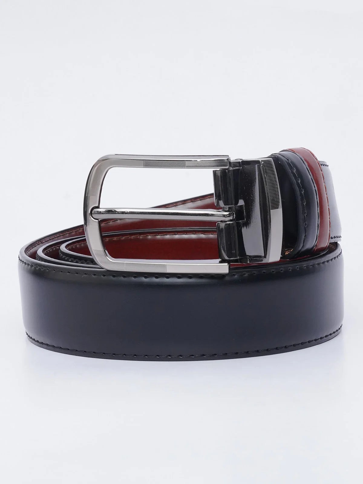 Light Brown & Black Reversible Leather Belt (ss-01B)